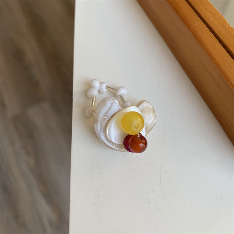 Wholesale Retro beaded cool elastic stacking ring